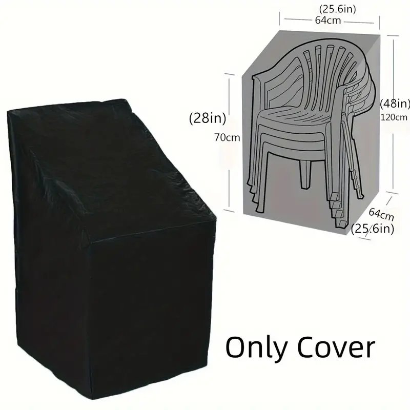 Outdoor Furniture Sunbrella - Penutup Kursi Tumpuk Tugas Berat, Tahan