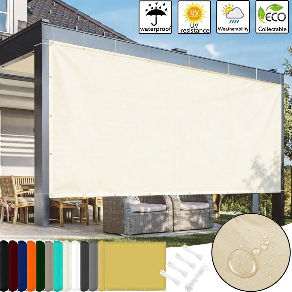 Sun Sail Shade - Kain Peneduh Matahari Pergola dengan Lubang