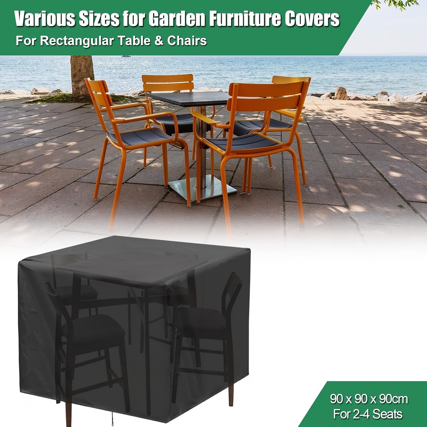 Outdoor Furniture Sofa - Penutup Furnitur Taman Luar Ruangan 210D