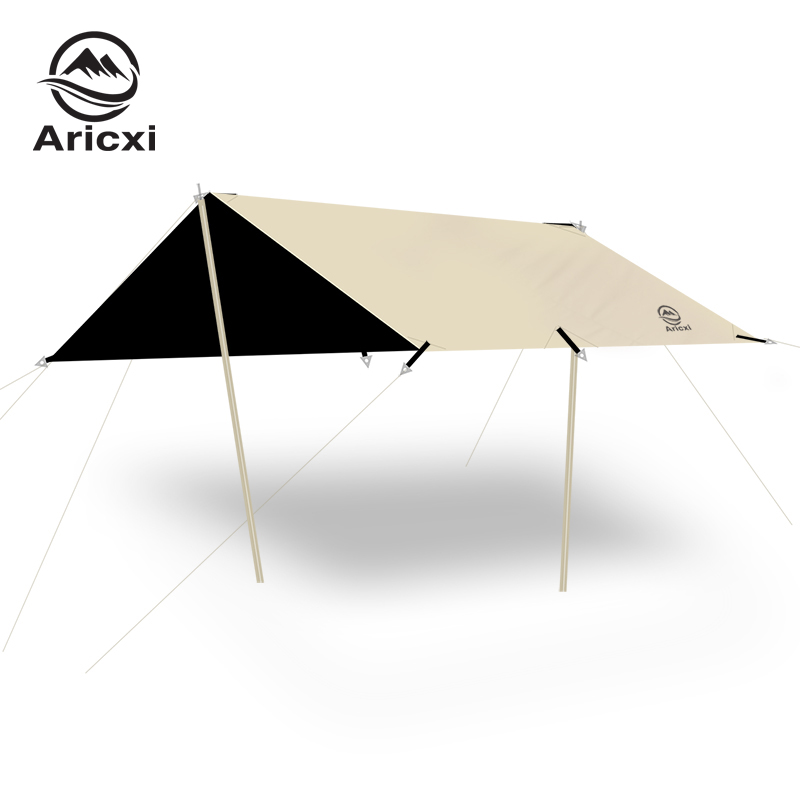Sun Sail Shade - Aricxi Terpal Lapisan Hitam Terpal Tahan