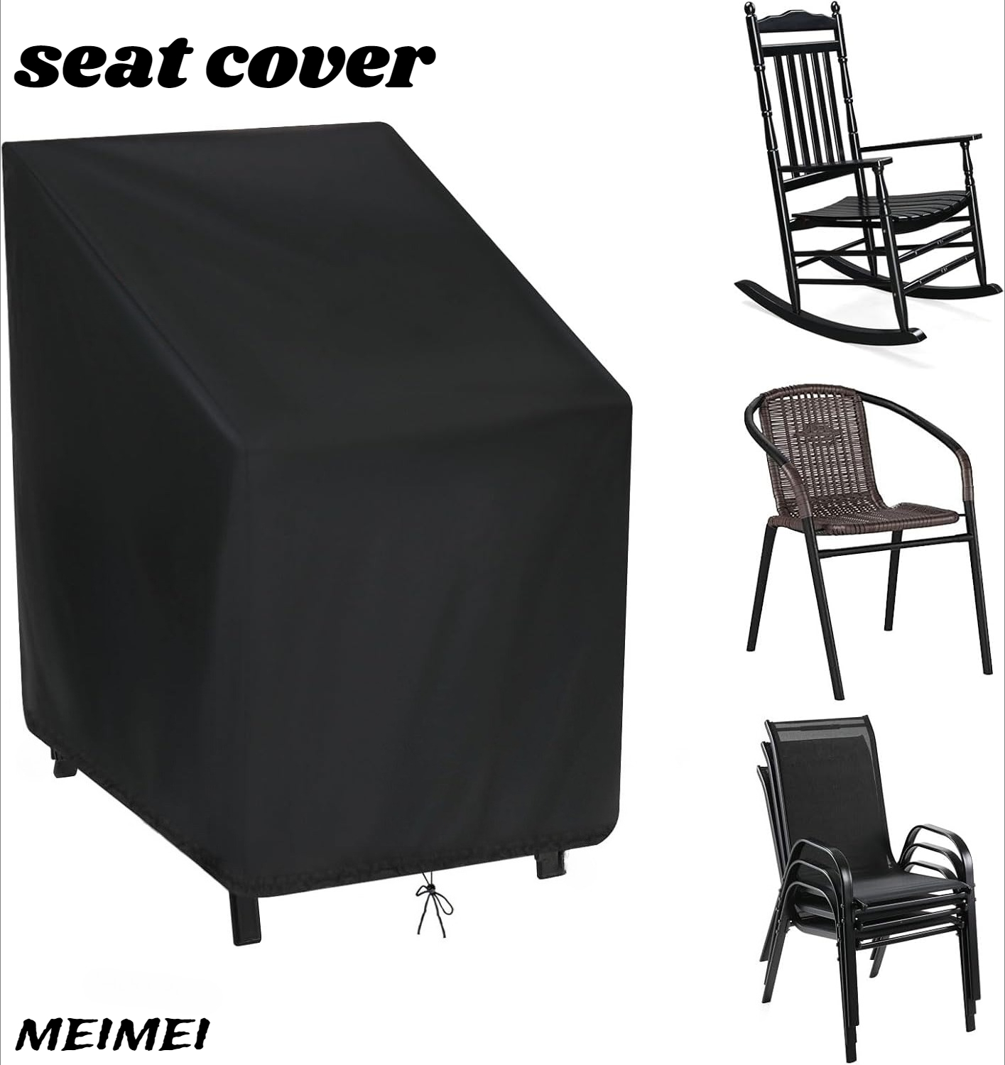 Outdoor Furniture Sofa - Tas Penyimpanan Penutup Debu Kursi Bertumpuk