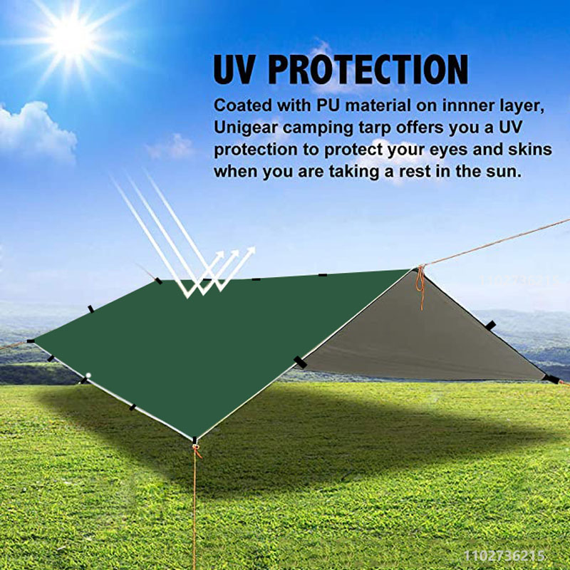 Sun Sail Shade - 19 titik gantung tenda terpal bertahan