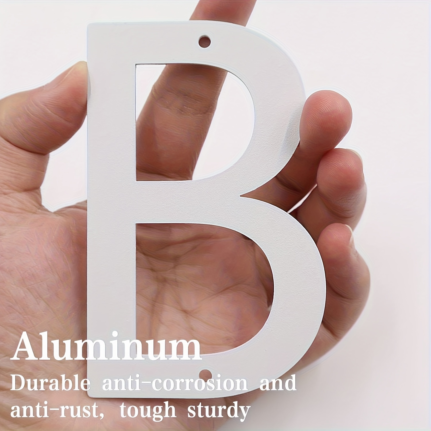 Outdoor Furniture Warehouse - Nomor Rumah Aluminium Datar Pemasangan Sekrup