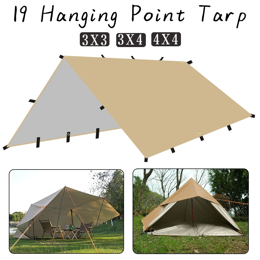 4x4m 4x3m 3x3m 19 titik gantun - Sun Sail Shade ulasan dan harga