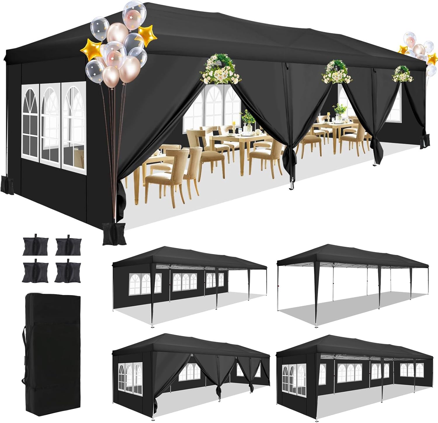 Tenda Kanopi Pop Up 10x30ft de - Gazebo Pop Up ulasan dan harga
