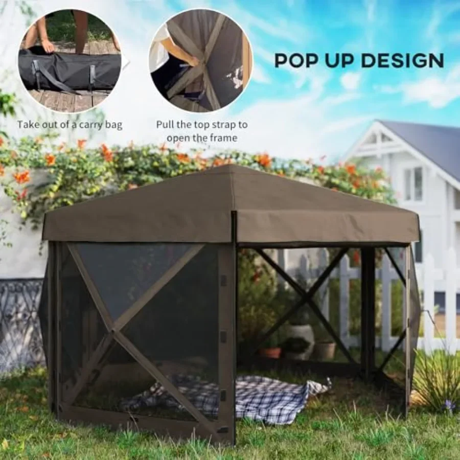 Tenda Gazebo Lipat Heksagonal  - Gazebo Pop Up ulasan dan harga