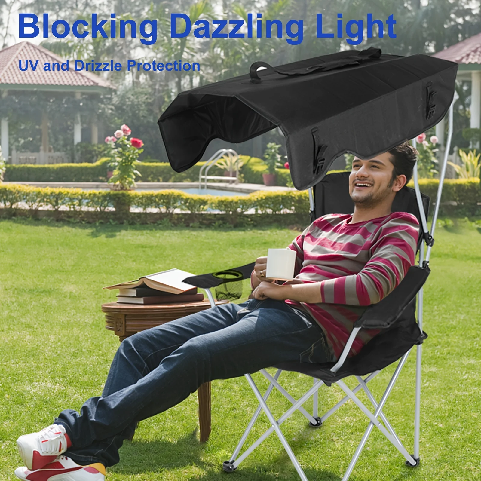 Kursi santai kanopi dengan ker - Outdoor Furniture Sunbrella ulasan dan harga