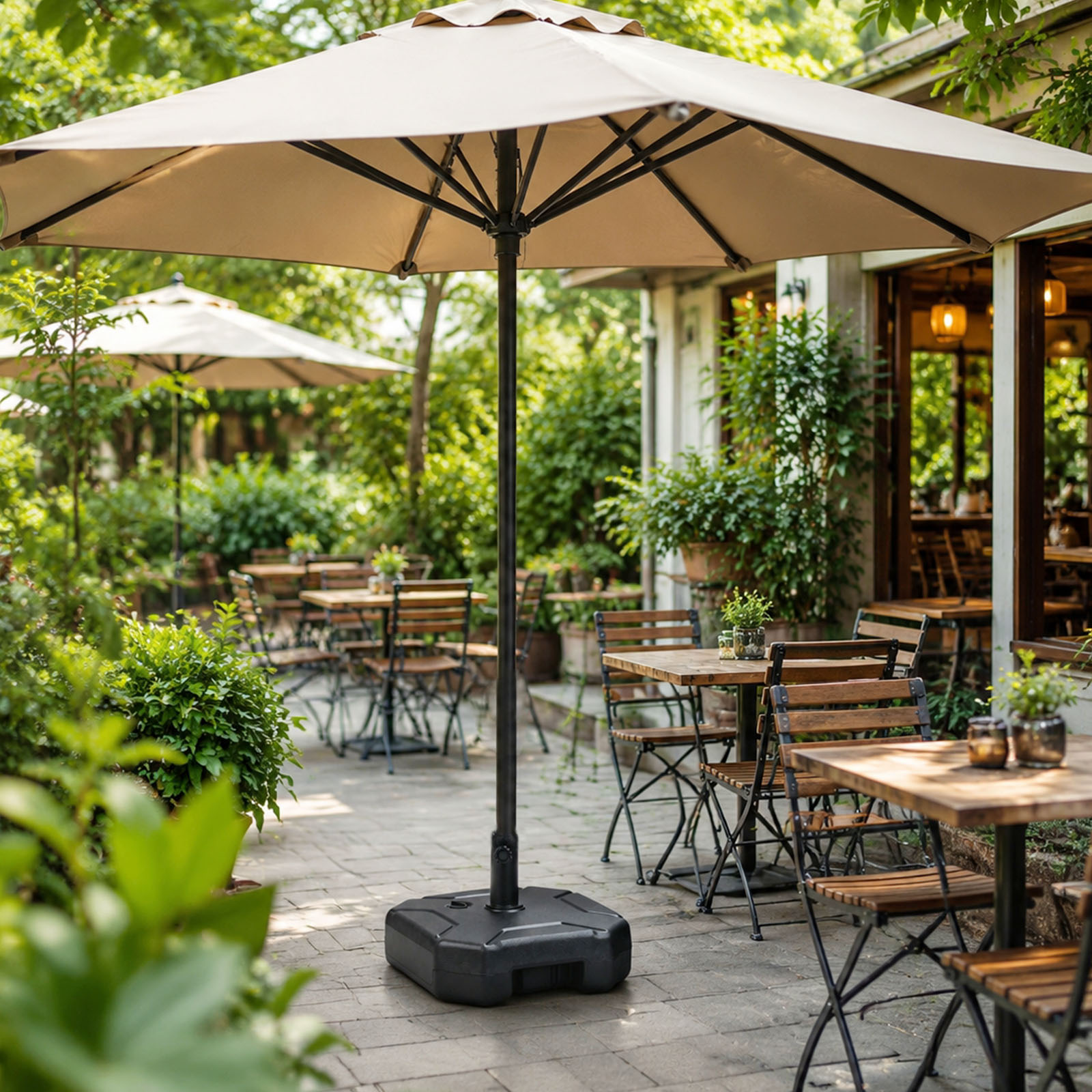 Alas Payung Teras yang Dapat D - Outdoor Furniture With Umbrella ulasan dan harga