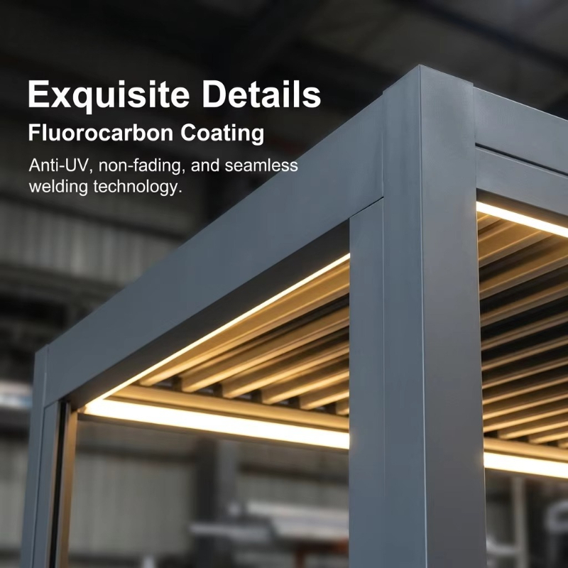 Pergola Aluminium Mewah dengan - Outdoor Furniture Sunbrella ulasan dan harga