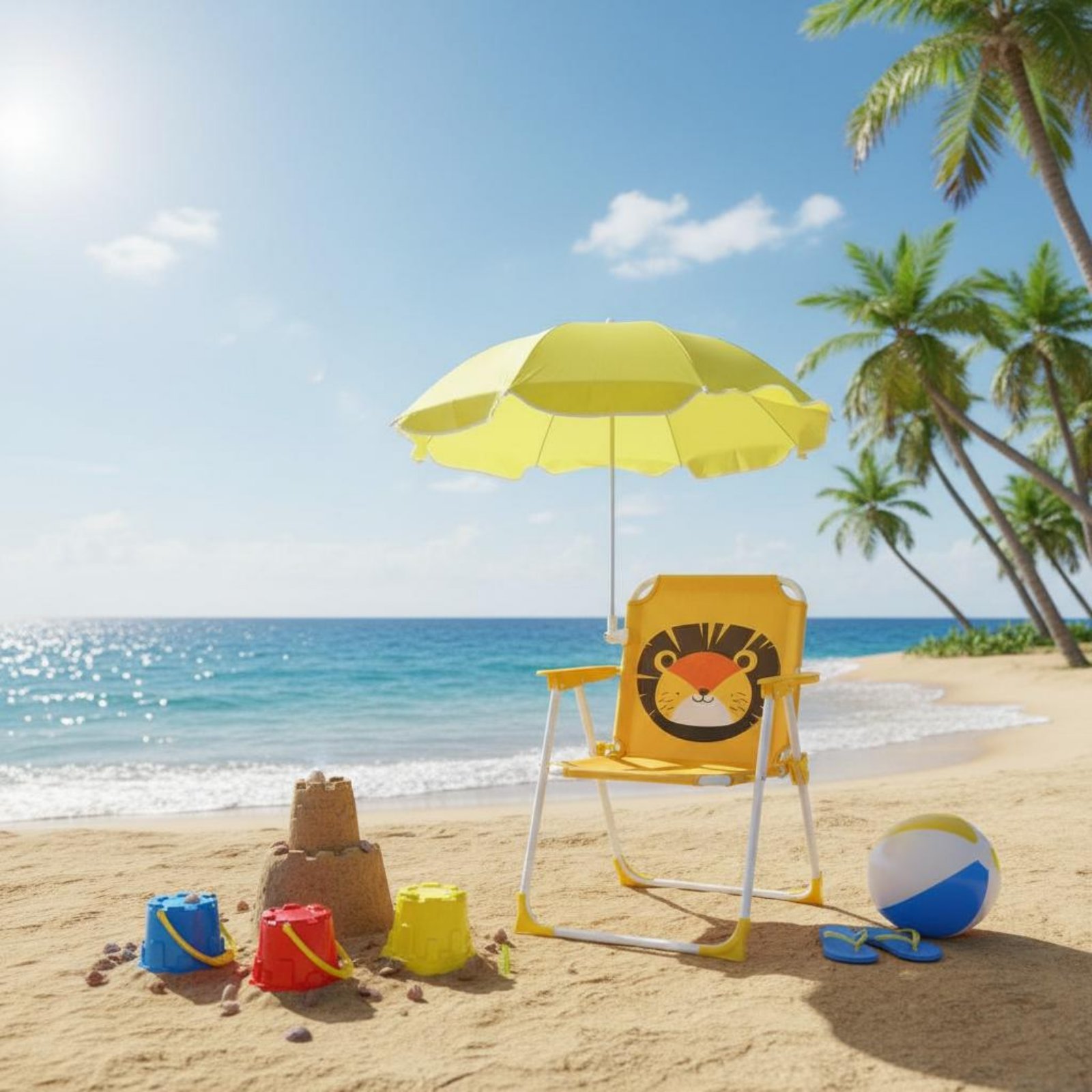 Kursi Pantai Anak dengan Payun - Outdoor Furniture Sunbrella ulasan dan harga