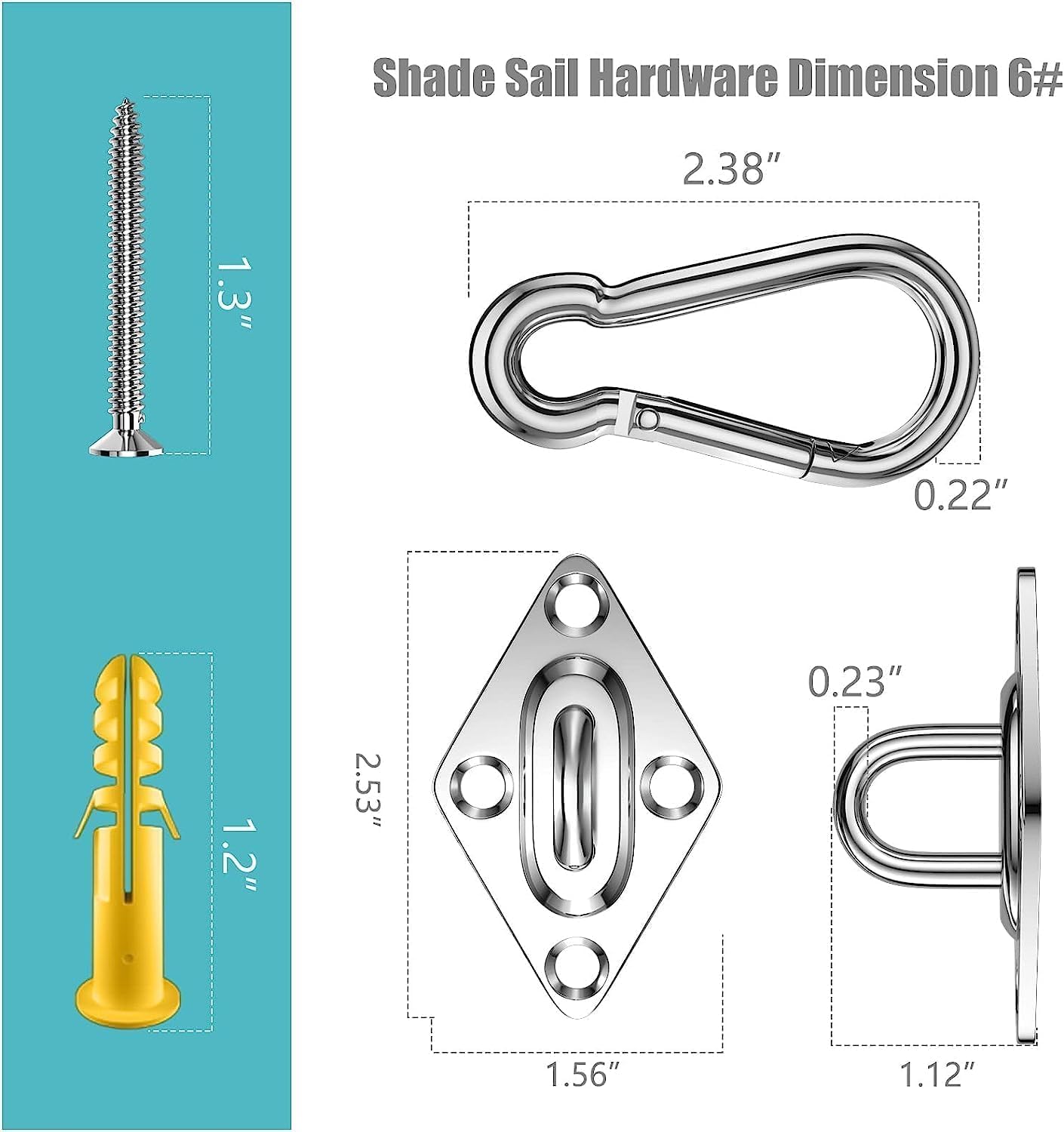 Set Tali Kawat Baja Tahan Kara - Sun Sail Shade ulasan dan harga