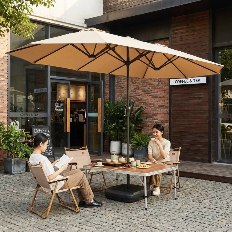 Payung Taman Luar Ruangan Besa - Outdoor Furniture With Umbrella ulasan dan harga