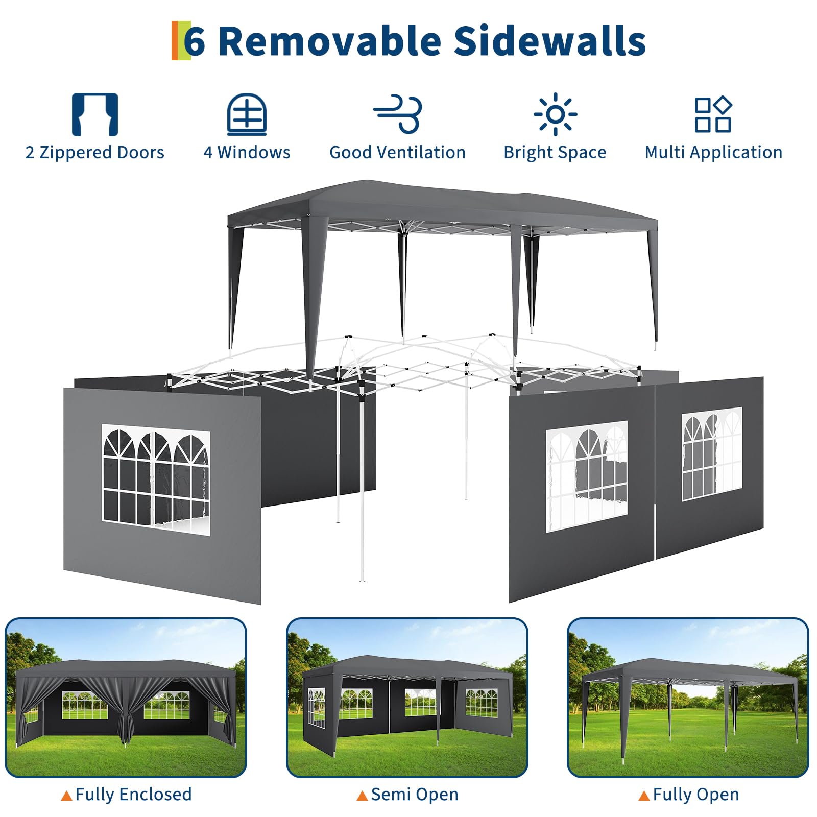Tenda Pop Up 10x20 dengan 6 Di - Gazebo Pop Up ulasan dan harga