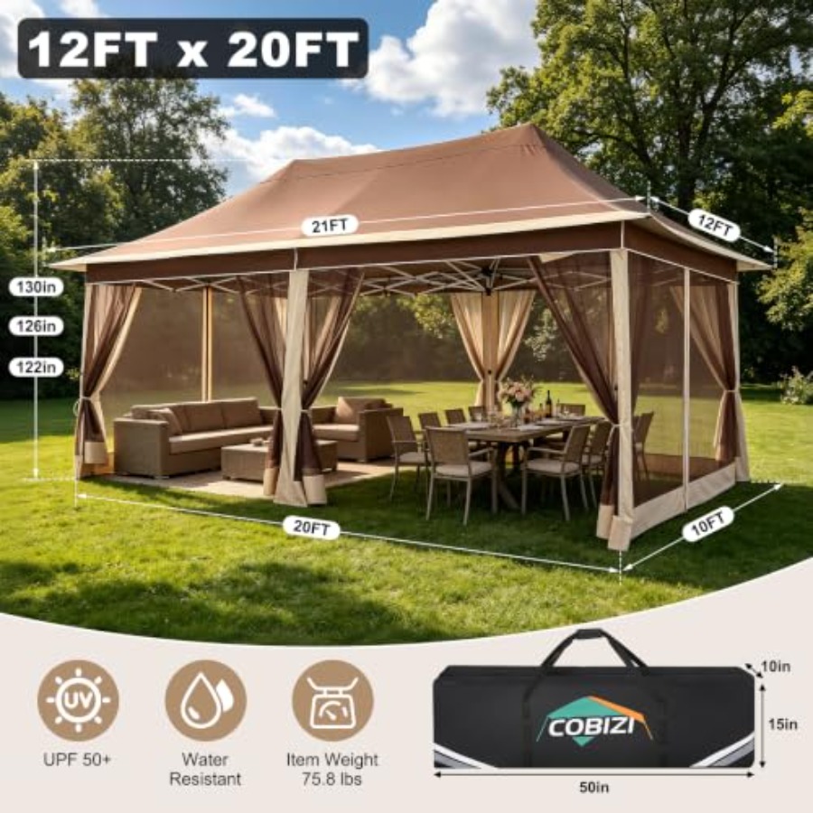 Gazebo Pop Up 12x20 dengan Jar - Gazebo Pop Up ulasan dan harga