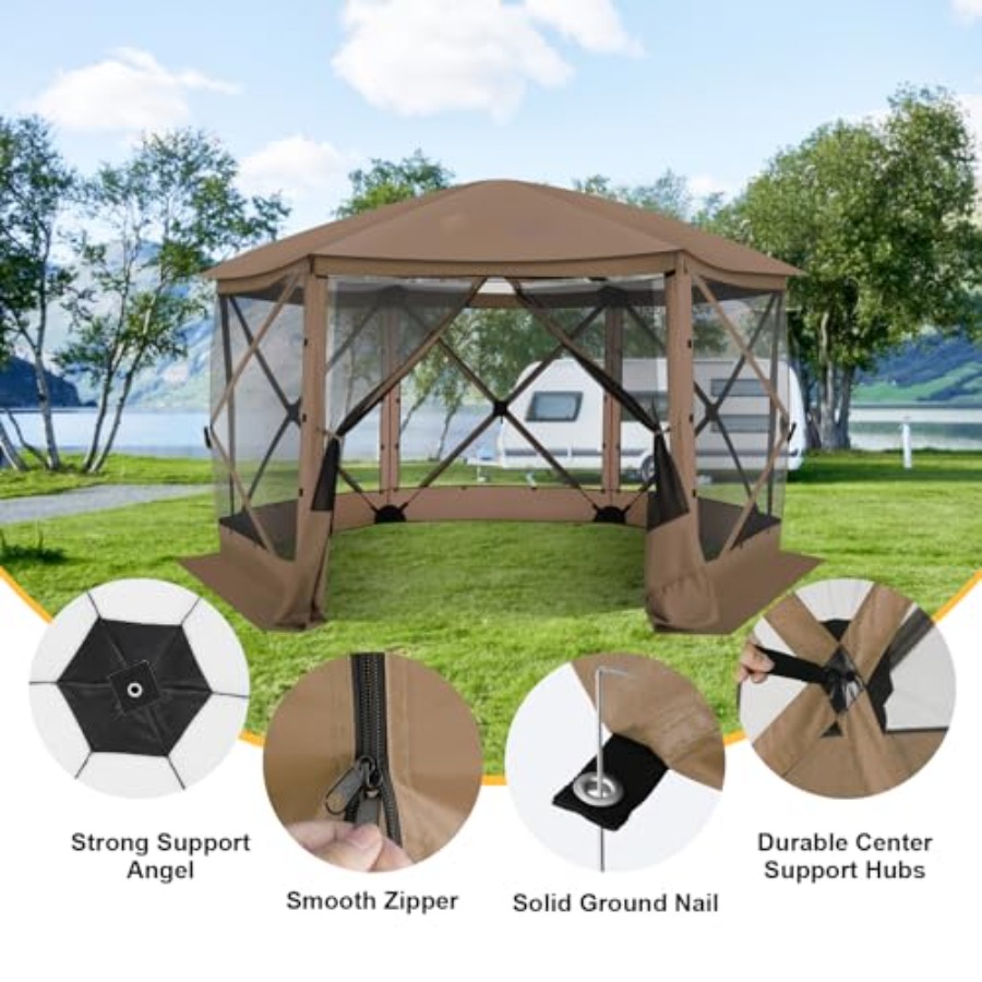 Tenda Kanopi Lipat dengan Jari - Gazebo Pop Up ulasan dan harga