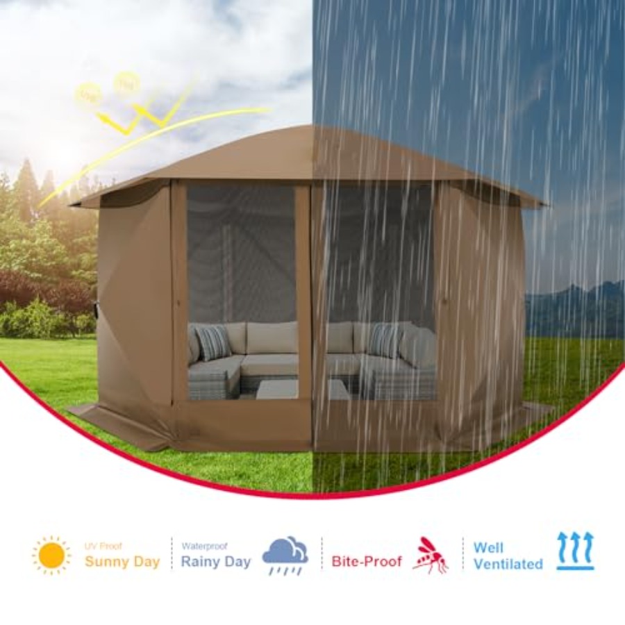 Tenda Kanopi Lipat dengan Jari - Gazebo Pop Up ulasan dan harga