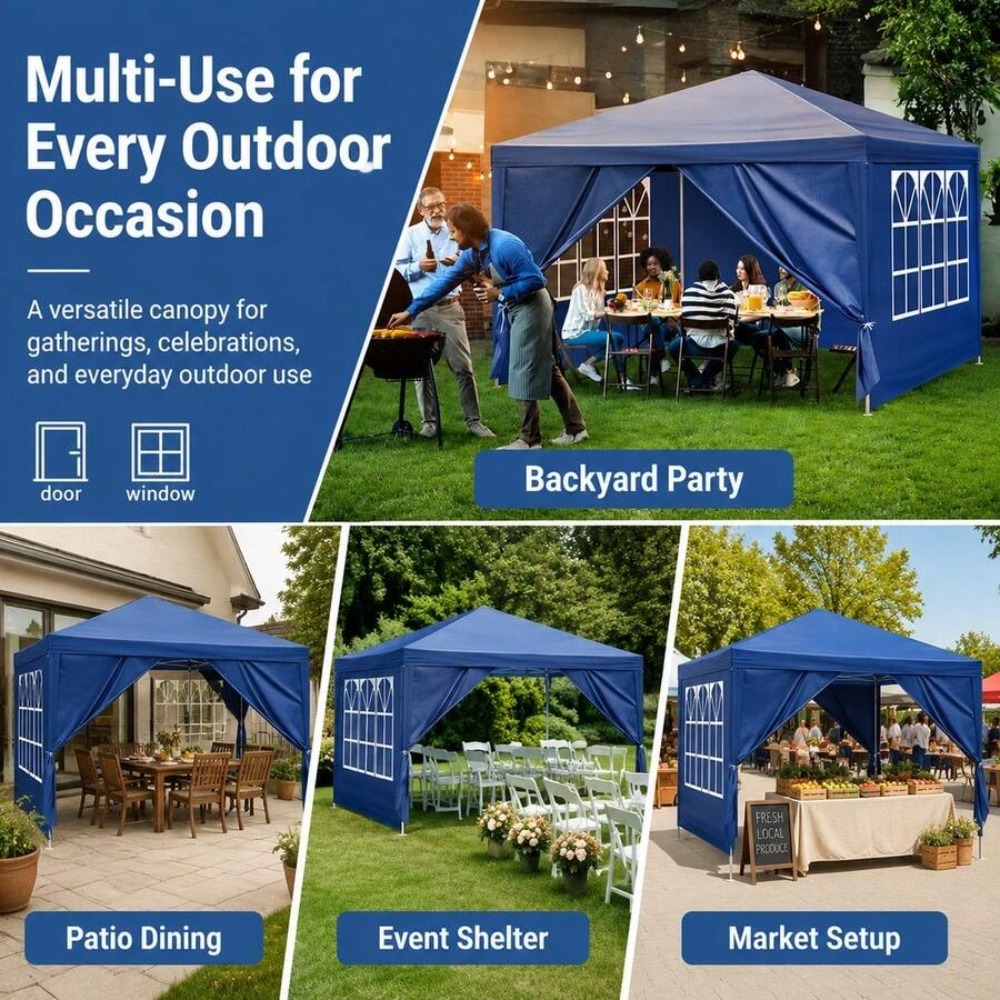 Tenda Gazebo Lipat 10x10 denga - Gazebo Pop Up ulasan dan harga