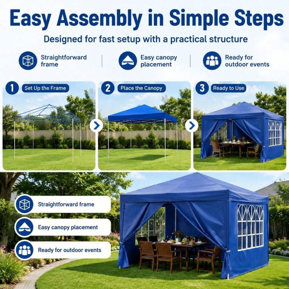 Tenda Gazebo Lipat 10x10 denga - Gazebo Pop Up ulasan dan harga